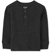 The Childrens Place Boys and Toddler Long Sleeve Thermal Henley Shirt