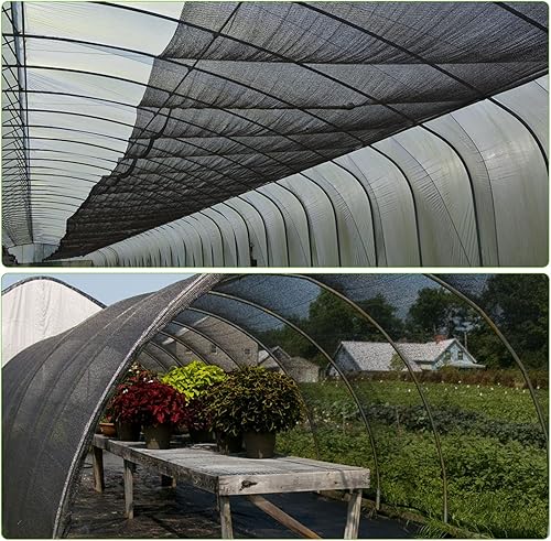 Miniatura 7 de Malla Protectora de 39x10 pies para Jardín, Malla para Mosquitera de Jardín, Barrera contra Moscas y Pájaros, Escondite de Caza para Plantas, Malla