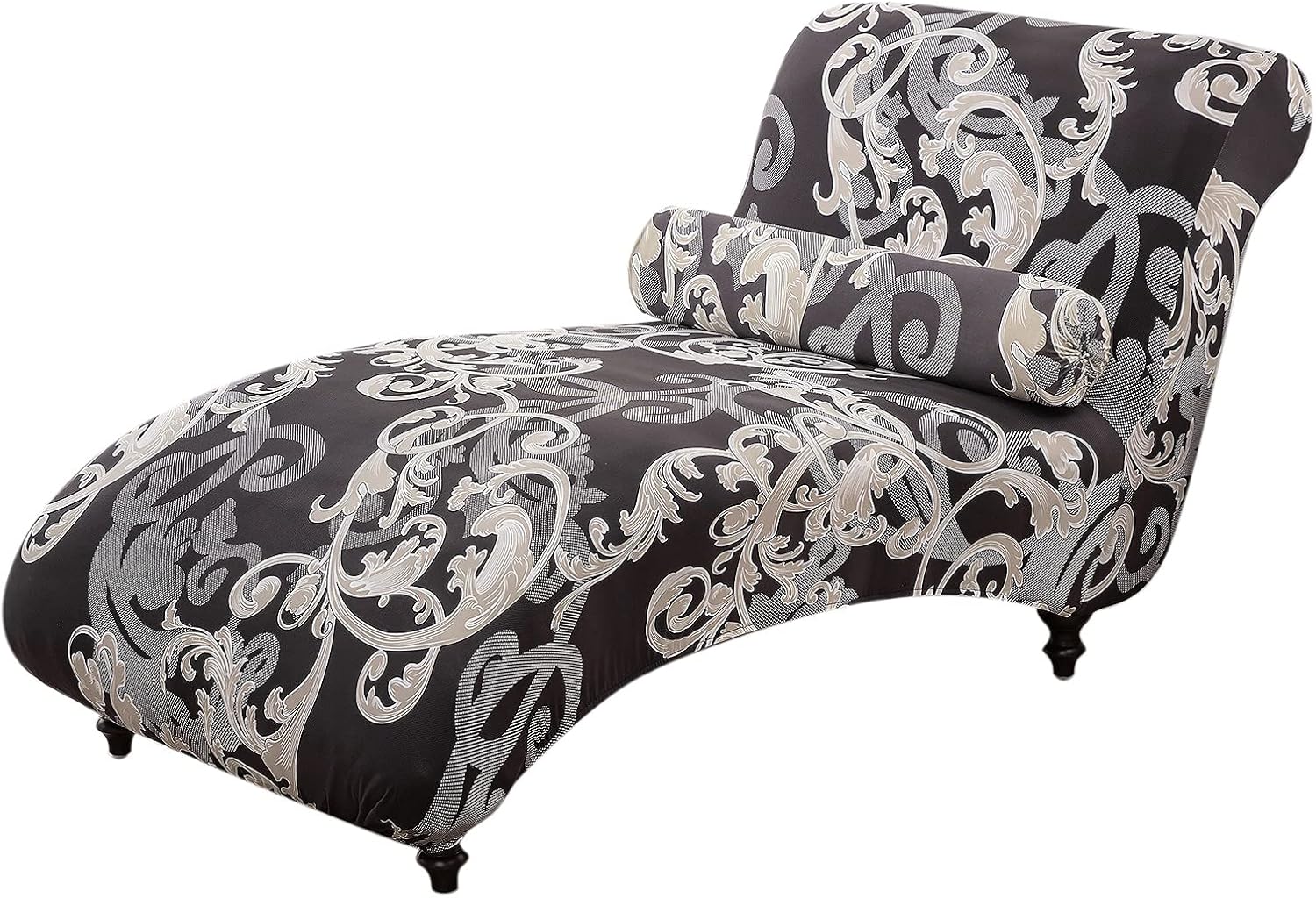 XIBAI Chaise Lounge Cover Armless Longue Slipcover Stretch Printed Recliner Sofa Covers for Living Room #11 One Size