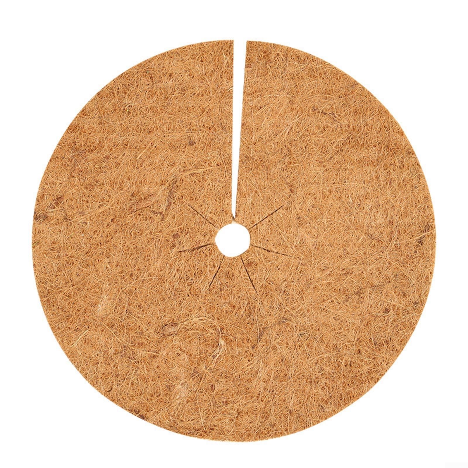 Lot de 4 plateaux de paillis de noix de coco 35 cm fibre de coco protection plantes barrière arbres arbustes