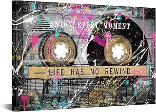 KREATIVE ARTS Vintage Graffiti Street Art Canvas Retro Cassette Tape Lif...