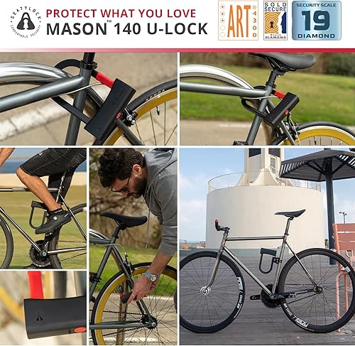 Miniatura 5 de Seatylock Mason Bike U Lock Patentado resistente antirrobo diamante seguro ULock Herramienta de seguridad de bicicleta de ultra seguridad con