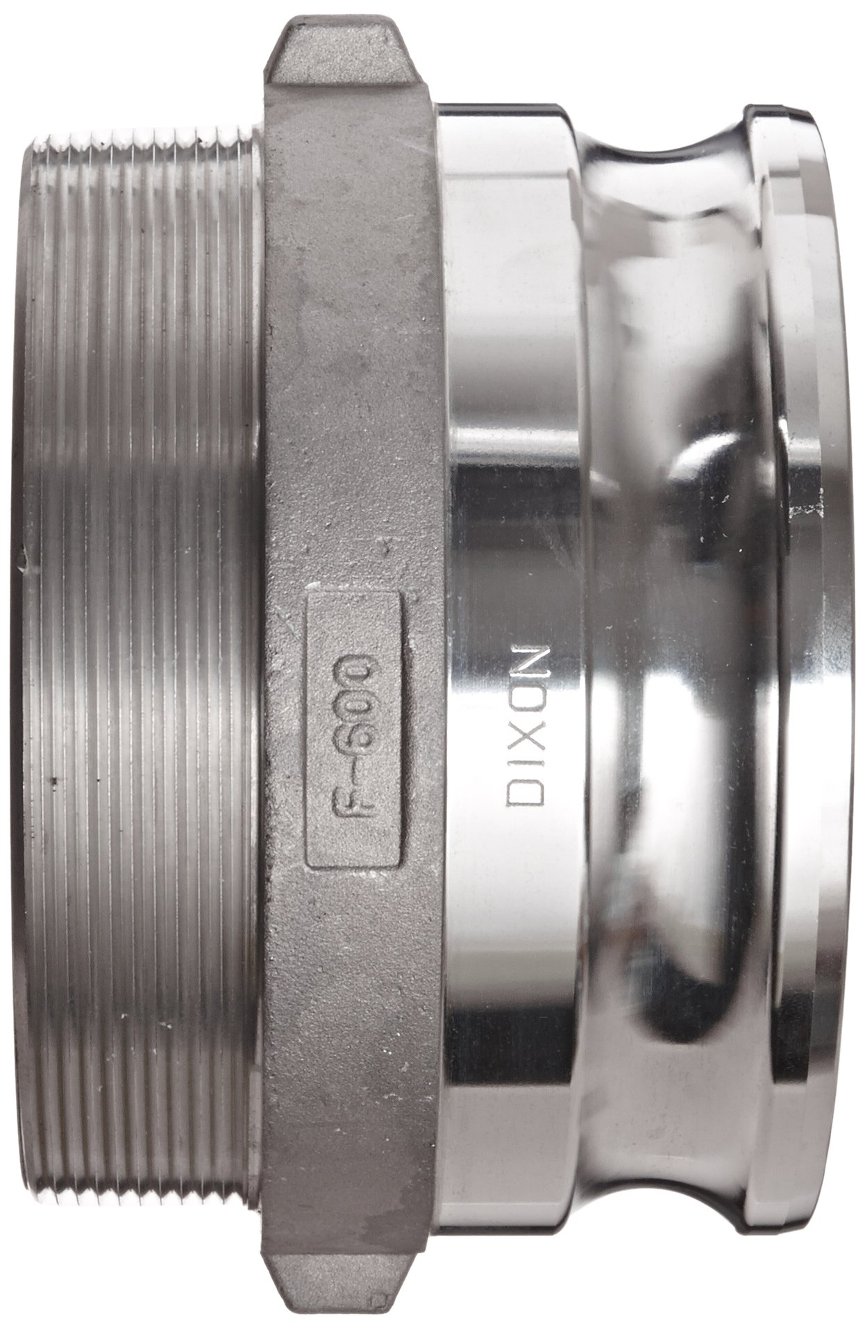 Dixon G600-F-AL A380 Global Tipo F Acoplamiento de manguera de leva y ranura, enchufe de 6 pulgadas x 6 pulgadas NPT macho