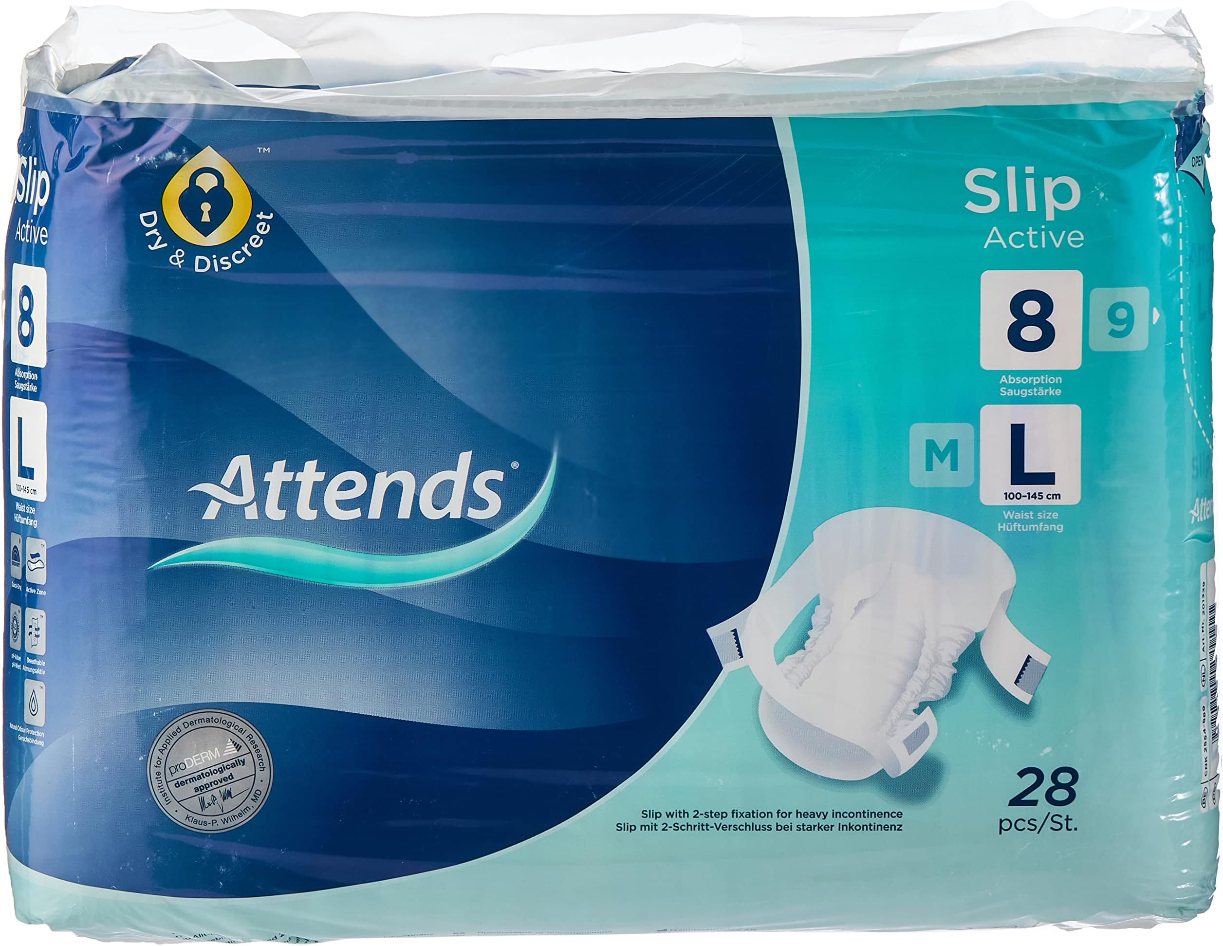 Slip Active 8, Large, Pack Of 28