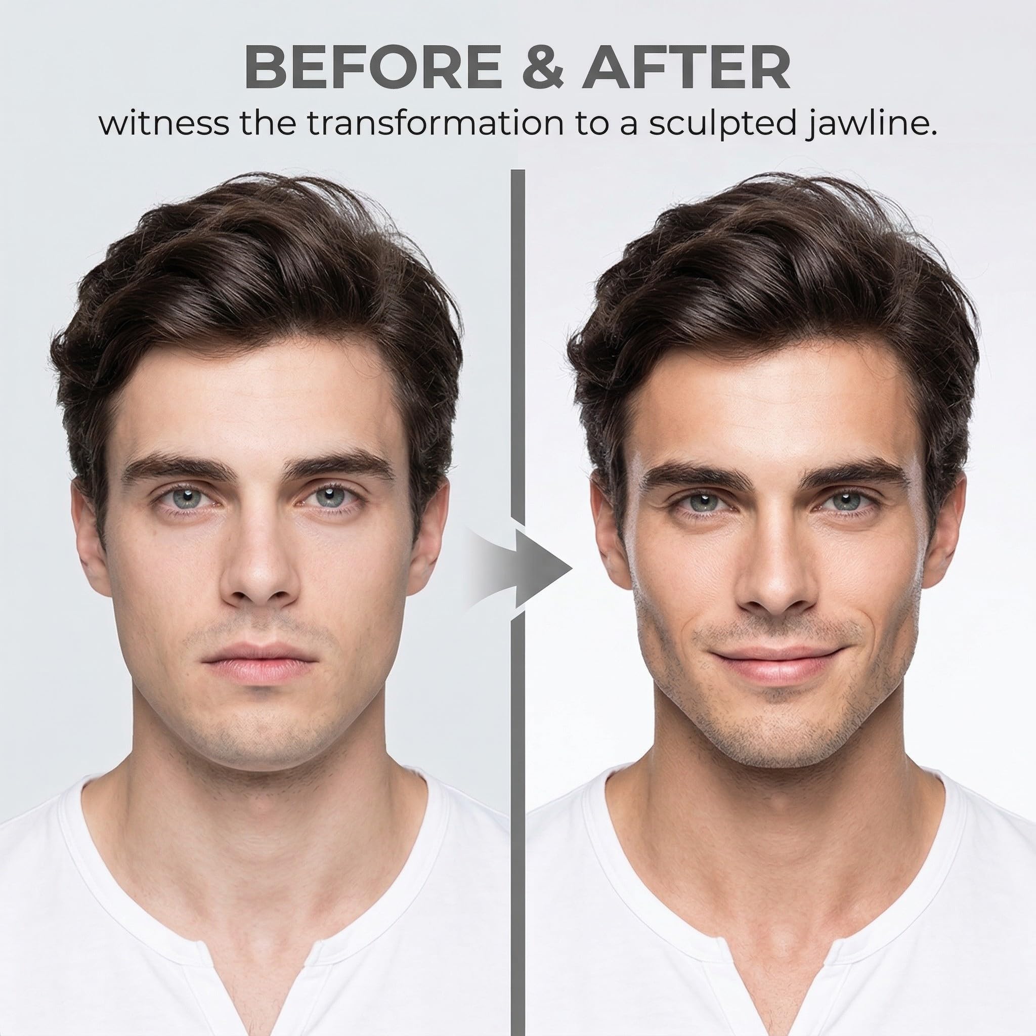 Jawline Trainer, Allenatore per Mascella, Trainer per Uomo e Donna, Esercitatore per Muscoli Facciali, Definizione della Linea della Mascella, Allenamento Mascellare