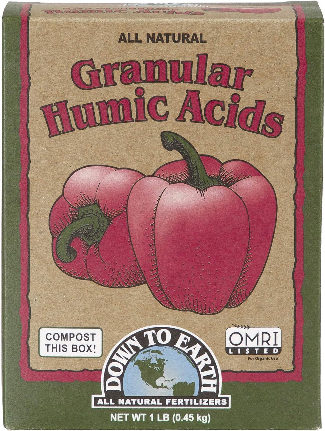 Down to Earth Organic Granular Humic Acids Fertilizer Mix, 1 lb