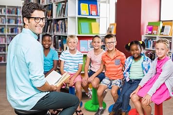 Studico ActiveChairs Adjustable Wobble Chair, Flexible Classroom Seating improves Focus, Posture & Helps ADHD/ADD. Classroom Stools, Active Wobble Chairs, Adjusts from 16.65 to 23.75 Ages 13-18 Blue