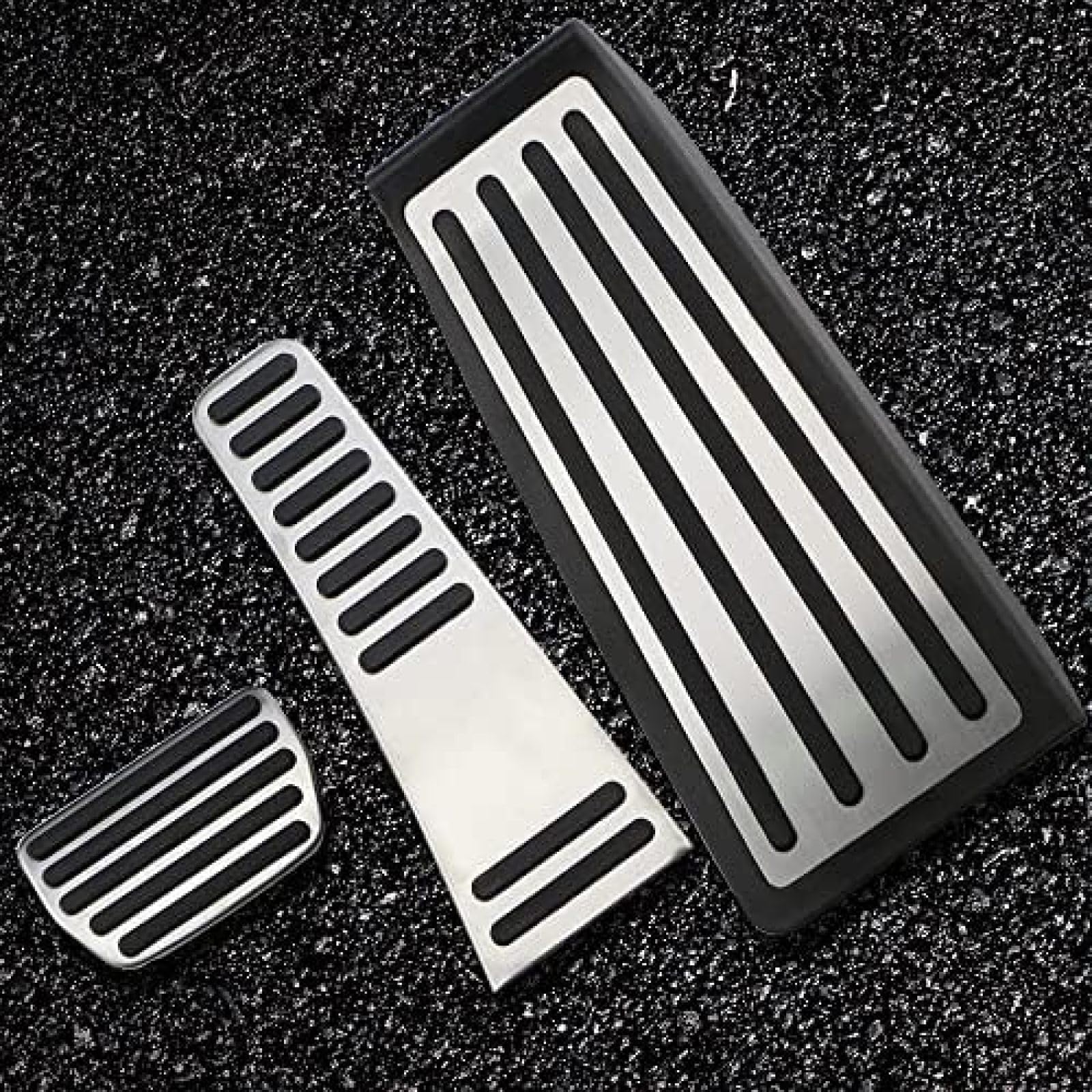 Repose-Pieds Pédales Voiture Volvo XC90 2015-2021 - Acier Inoxydable + Caoutchouc Antidérapant - Frein Accélérateur Repos