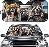 Vista 14 de SEANATIVE Parasol para ventana frontal con bandera estadounidense negra, para mujeres y hombres, bloqueo de calor, para la mayoría de automóviles