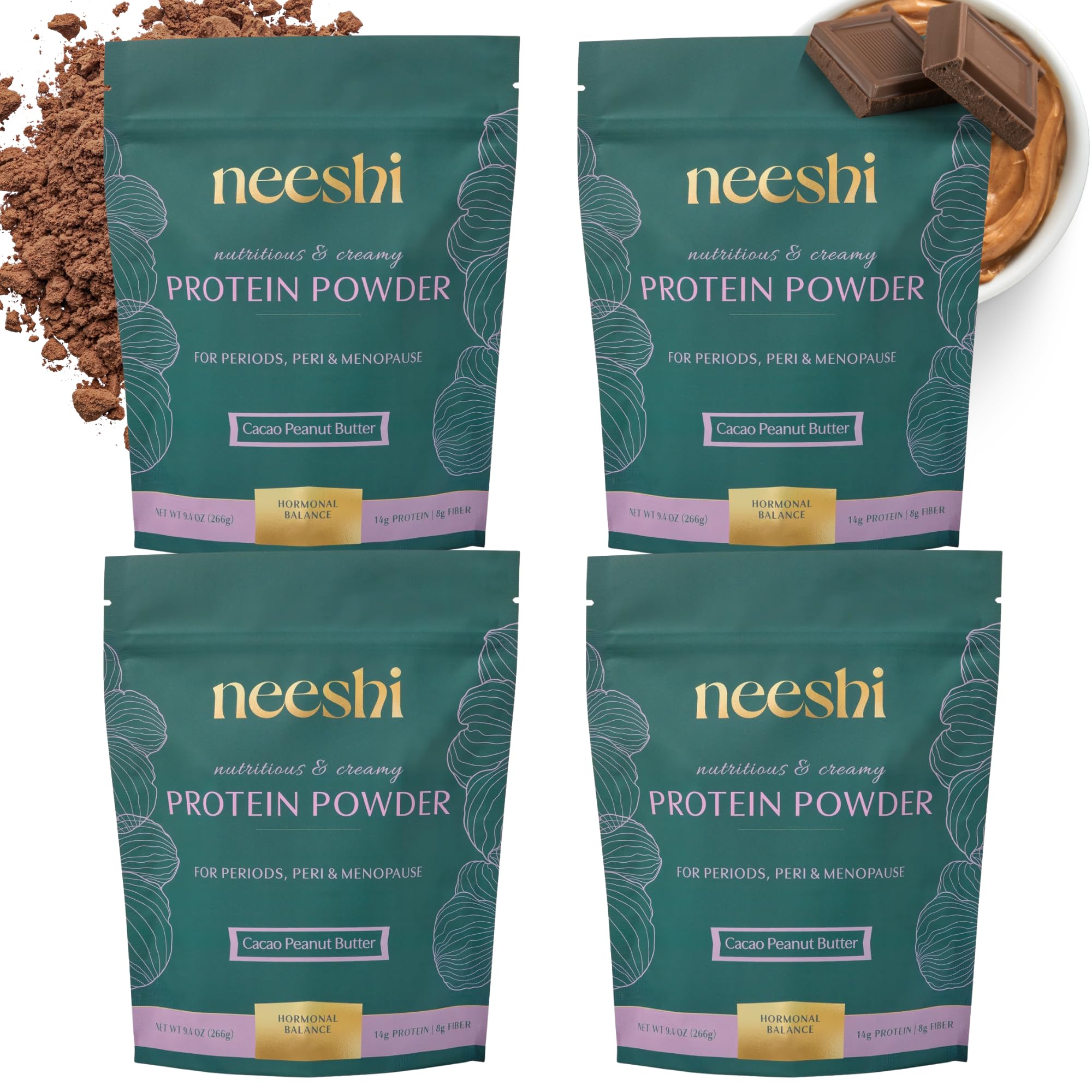 Hormone Balance Protein Powder, Cacao Peanut Butter, 28 Servings