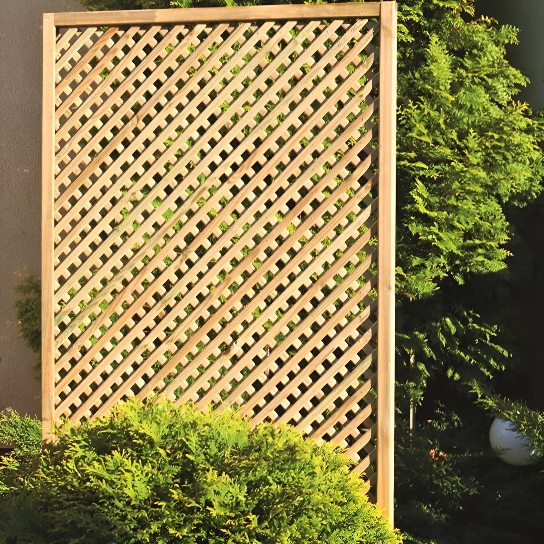 Primrose Wall Diamond Trellis Privacy Garden Softwood Screening 1.83m x 0.9m