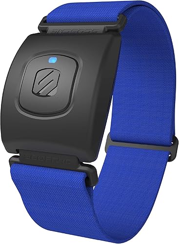 Scosche Rhythm R+2.0 Brazalete avanzado impermeable y a prueba de polvo con ANT+ y BLE Bluetooth inteligente para un seguimiento preciso del