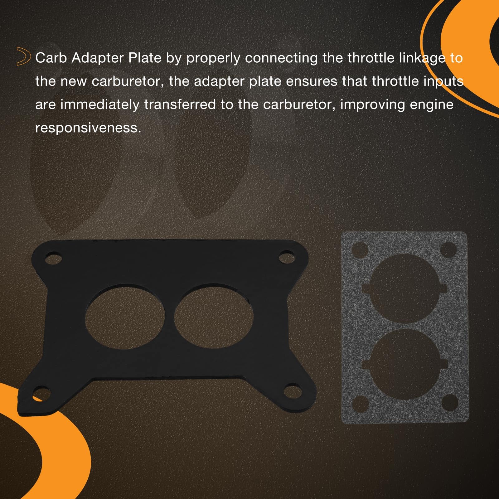 Amazon.com: HQPASFY Carburetor Adapter Plate with Throttle Linkage