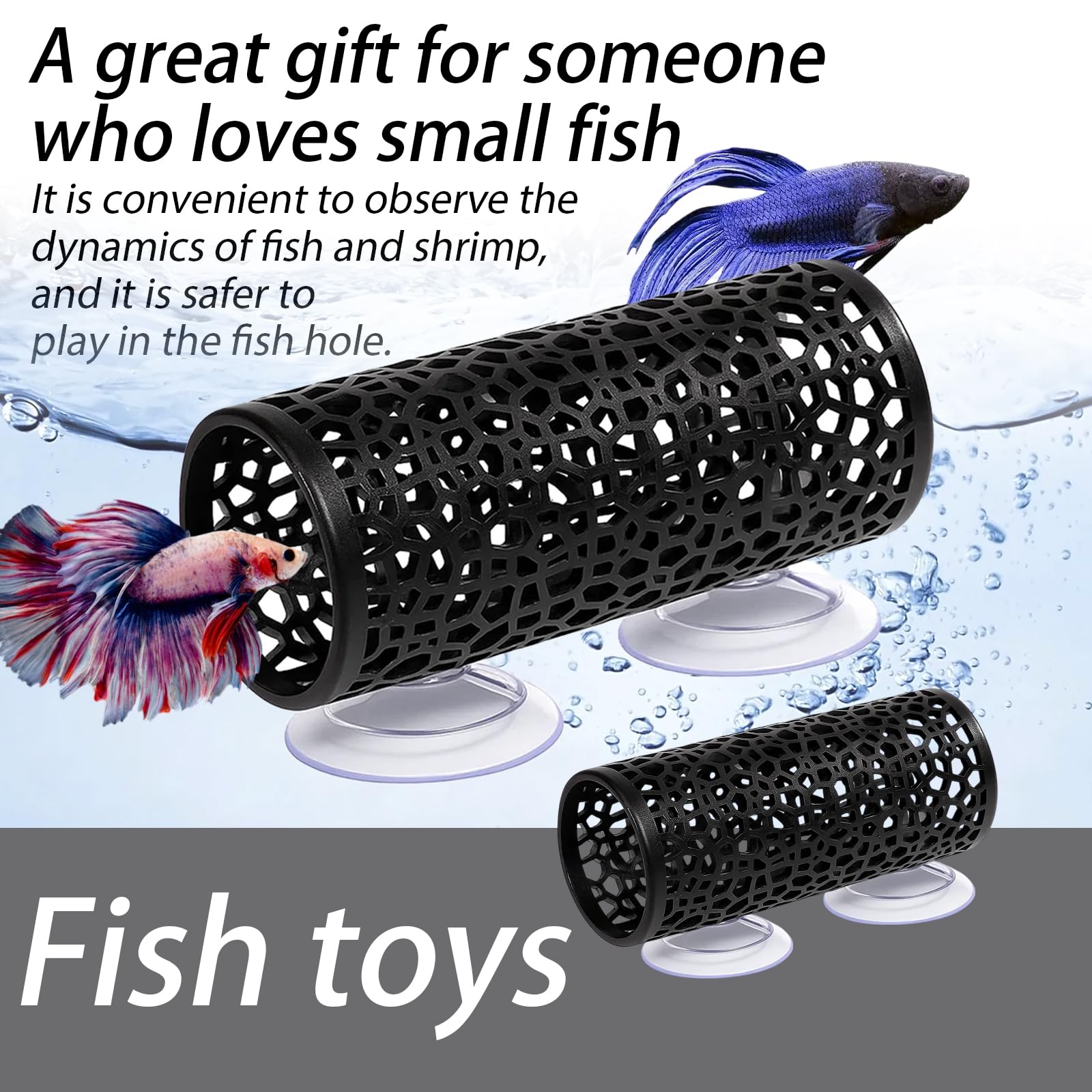 QhgPnt 2Pcs Betta Fish Accessories, Fish Tank Accessories - Image 3