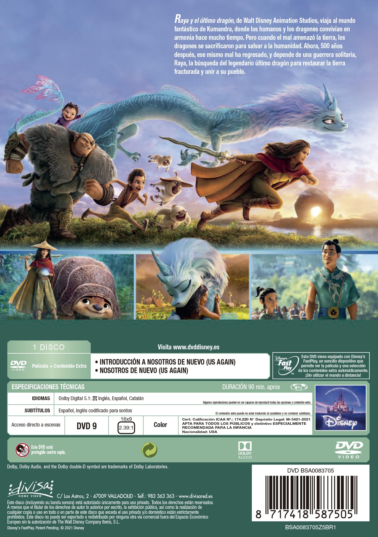 Raya y el último dragón [DVD]