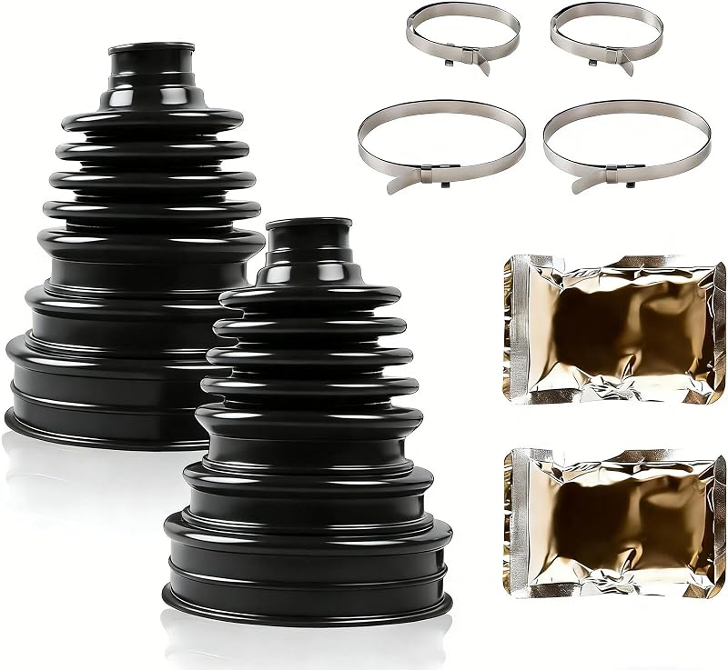 Kit de Reparo da Coifa da Junta Homocinética Pnkauto com 2 Unidades e 4 Abraçadeiras de Aço Inoxidável