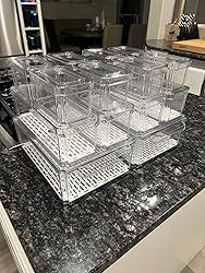 Amazon.com: ZIJUND 14 Pack Fridge Organizer, Stackable Refrigerator ...