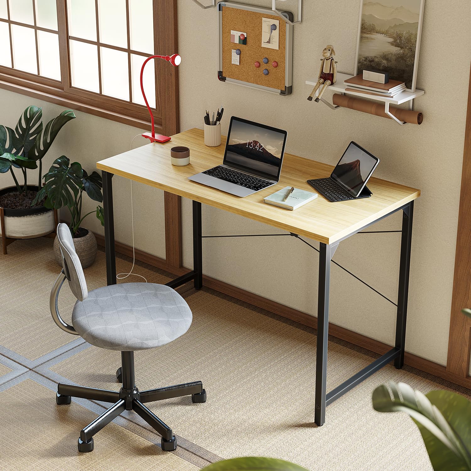 Amazon | Cubiker パソコンデスク pcデスク 幅100x奥行き48x高さ73cm