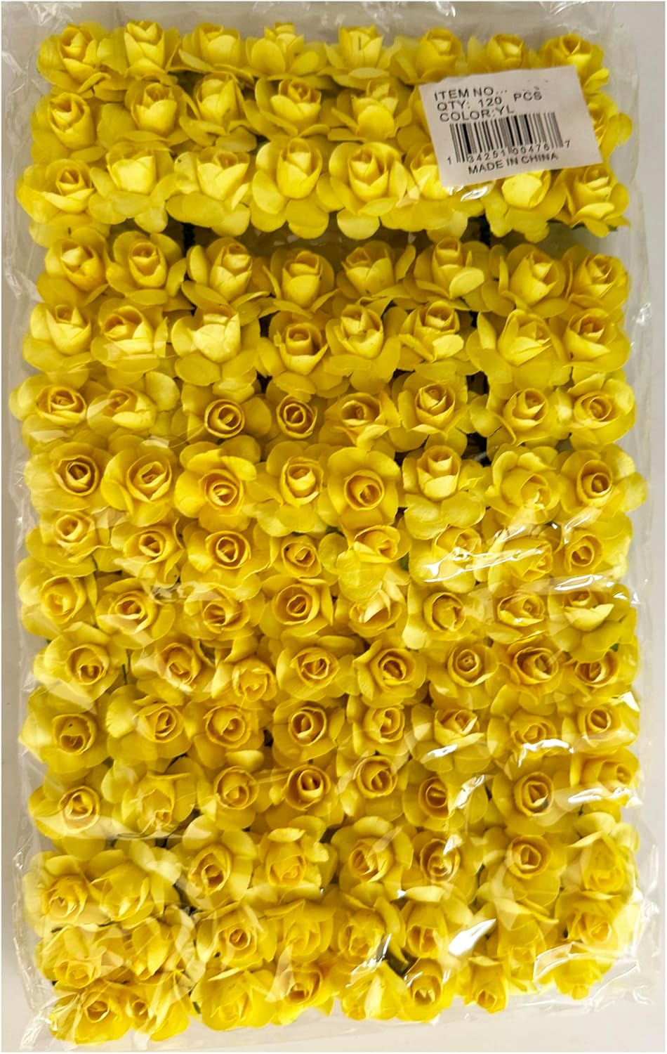 Amazon.com: Mini Fake Rose Flower Heads 120pcs Mini Artificial Roses ...