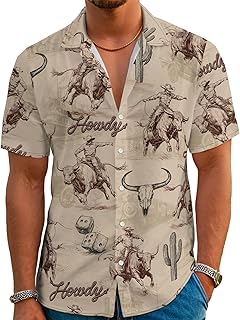 Funny Hawaiian Shirts for Men Summer Beach Short Sleeve Button Down Shirt Theme Party Shirt