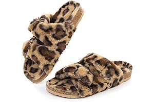 Chic Cheetah Print Slides for Cozy Comfort