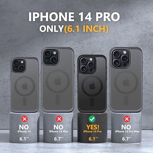 Vista 589 de MOCCA - Funda magnética resistente para iPhone 11 de 6.1 pulgadas, compatible con MagSafe, protector de pantalla de vidrio + protector de lente