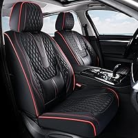 Vista 14 de Coverado Juego completo de fundas de asiento de automóvil, fundas de asiento de piel de napa para automóvil, protector de asiento de automóvil