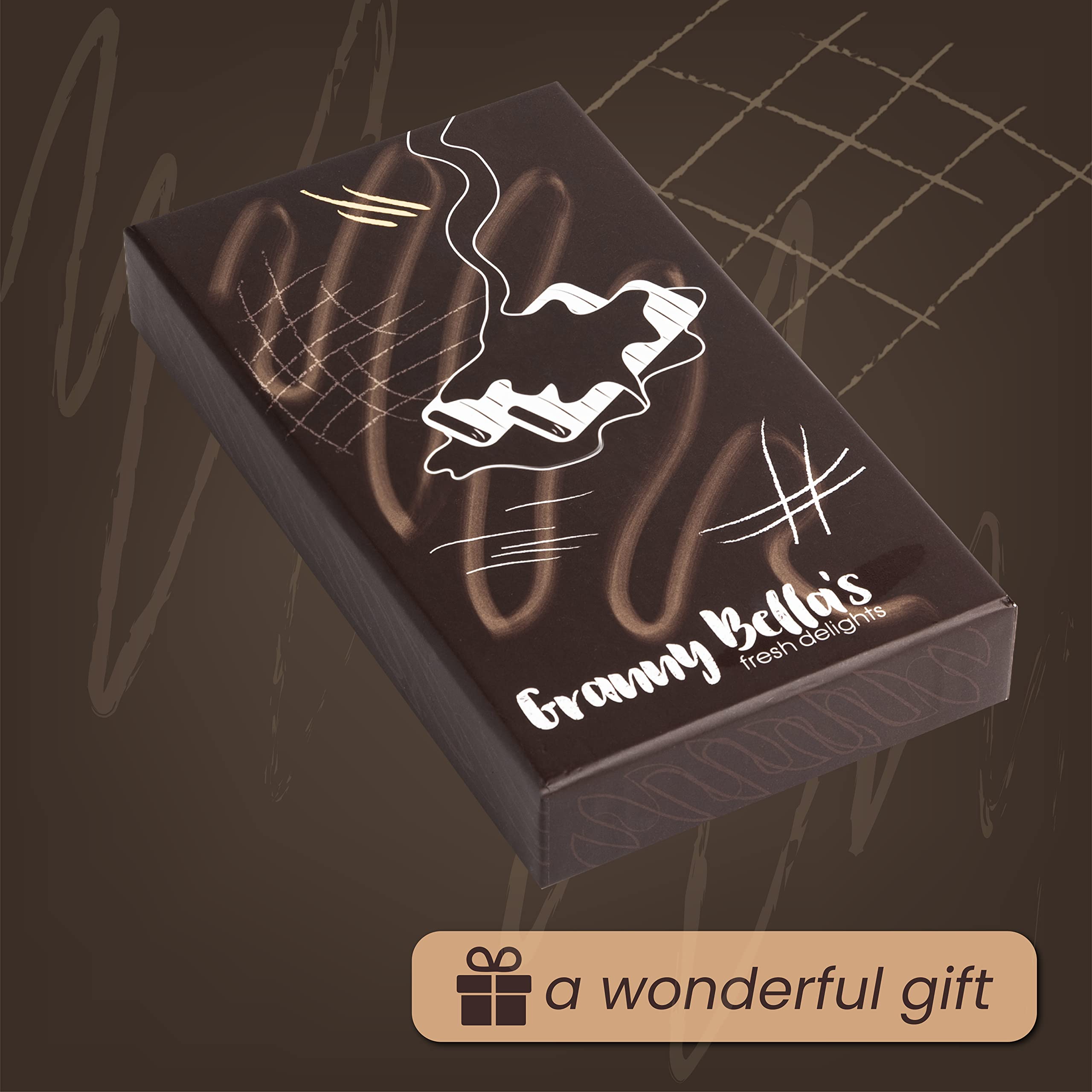 Granny Bellas Mothers Day Brownies Gift Basket, Gourmet Chocolate Cookie Gifts Baskets, Food Delivery for Mom, Wife, Grandma, Daugther, Husband, Grandma, Grandmother