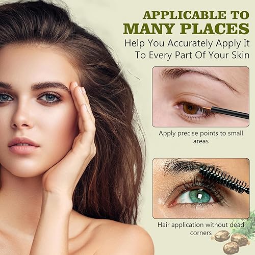 Miniatura 6 de SWturK Aceite de ricino orgánico (2.11 onzas) con kit de pestañas, certificado orgánico, 100% puro, botella de vidrio, prensado en frío sin refinar,