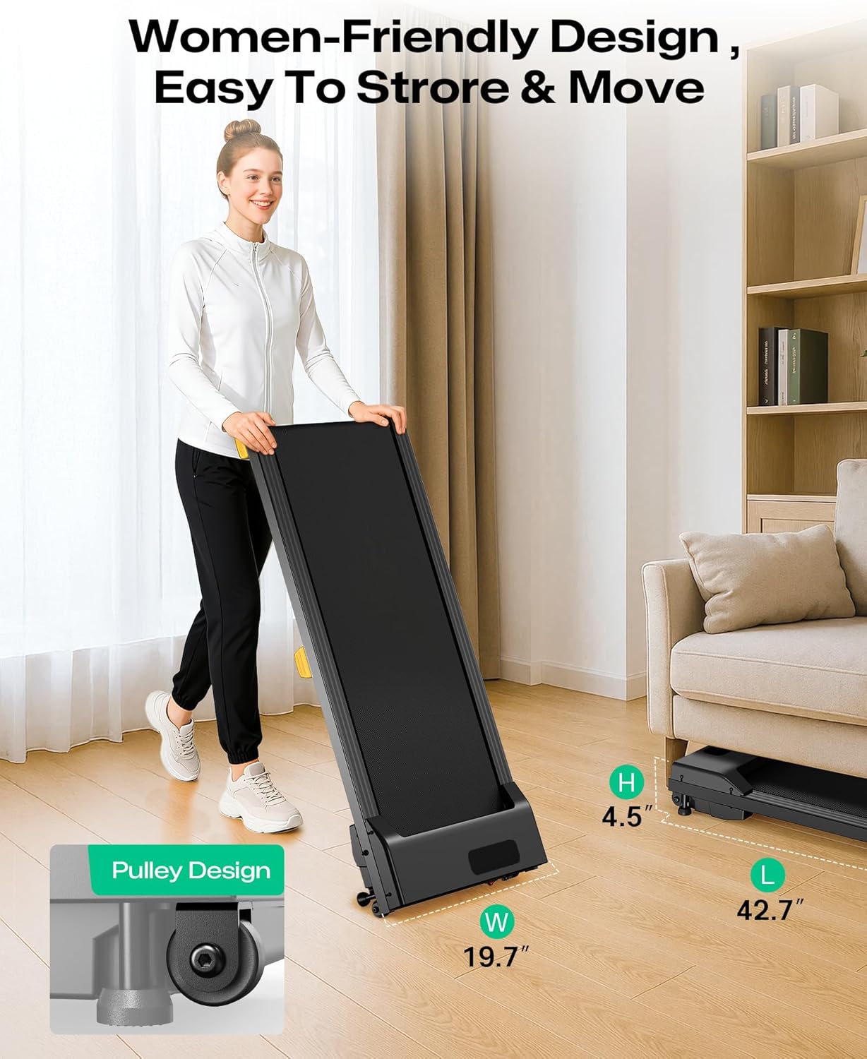 الأصلي - جهاز مشي بمنحدر، جهاز للمشي قابل للحمل يوضع تحت المكت... - view 5