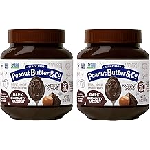 Peanut Butter Dark Chocolatey Hazelnut Spread, 13 Oz Jar Pack Of 2, Dark Chocolatey, 26 Oz