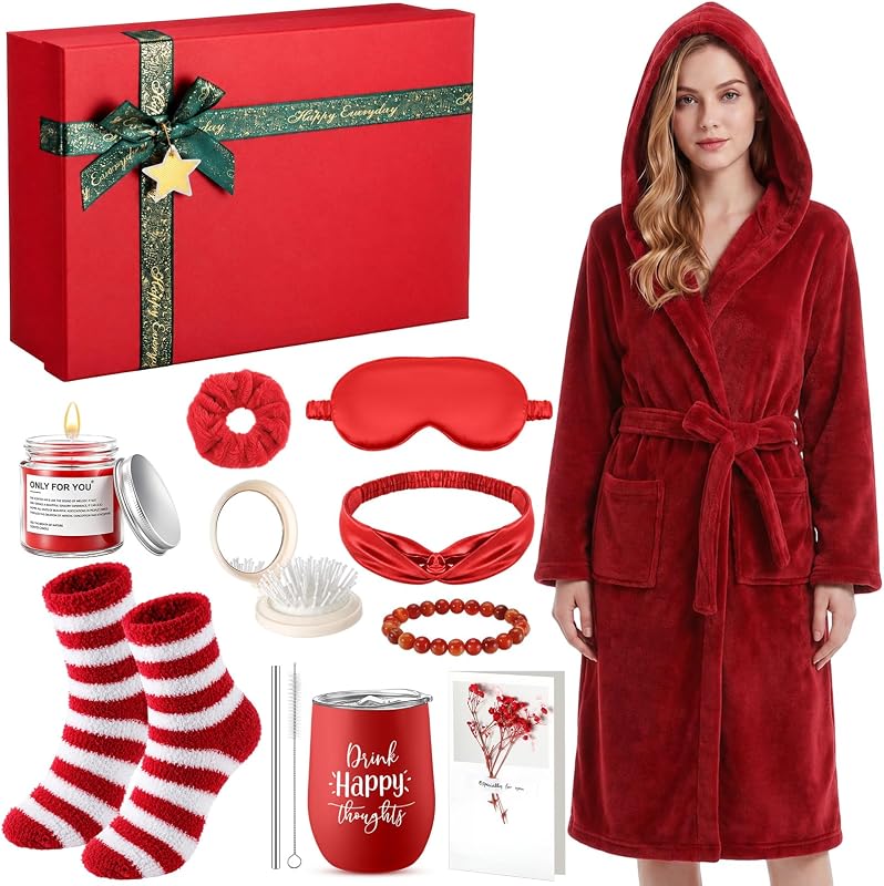 Nuogo Kit-presente com 11 itens para mulheres, vermelho
