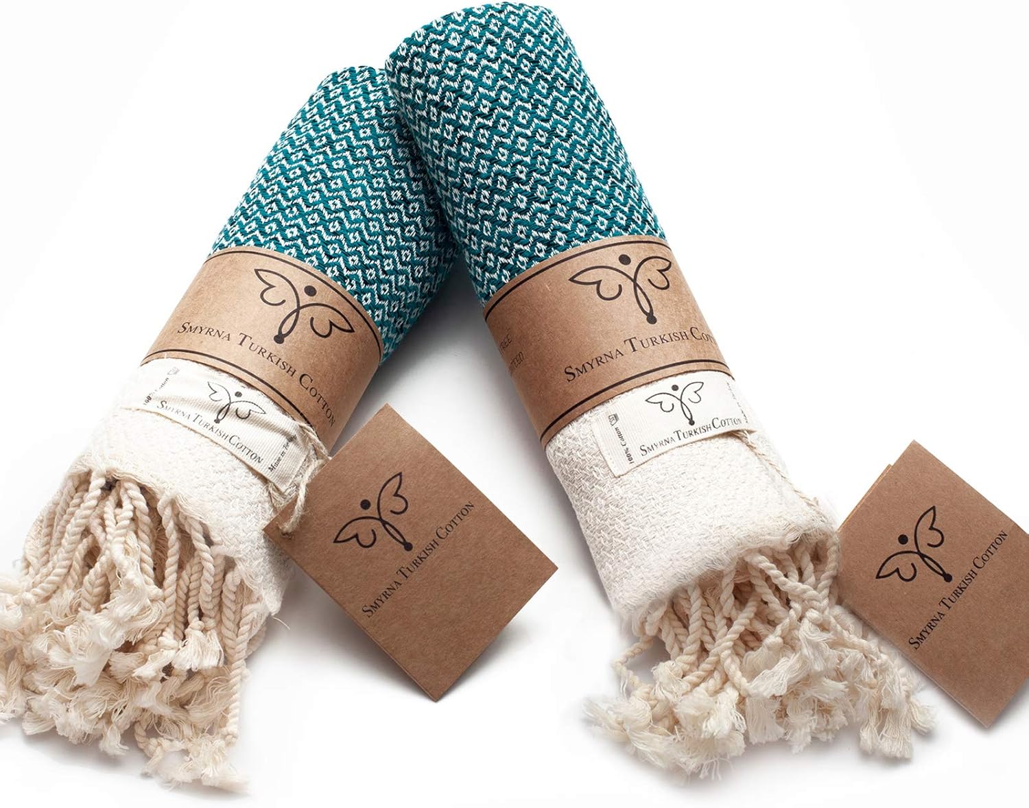 SMYRNA TURKISH COTTON Original Turkish Hand Towels 100