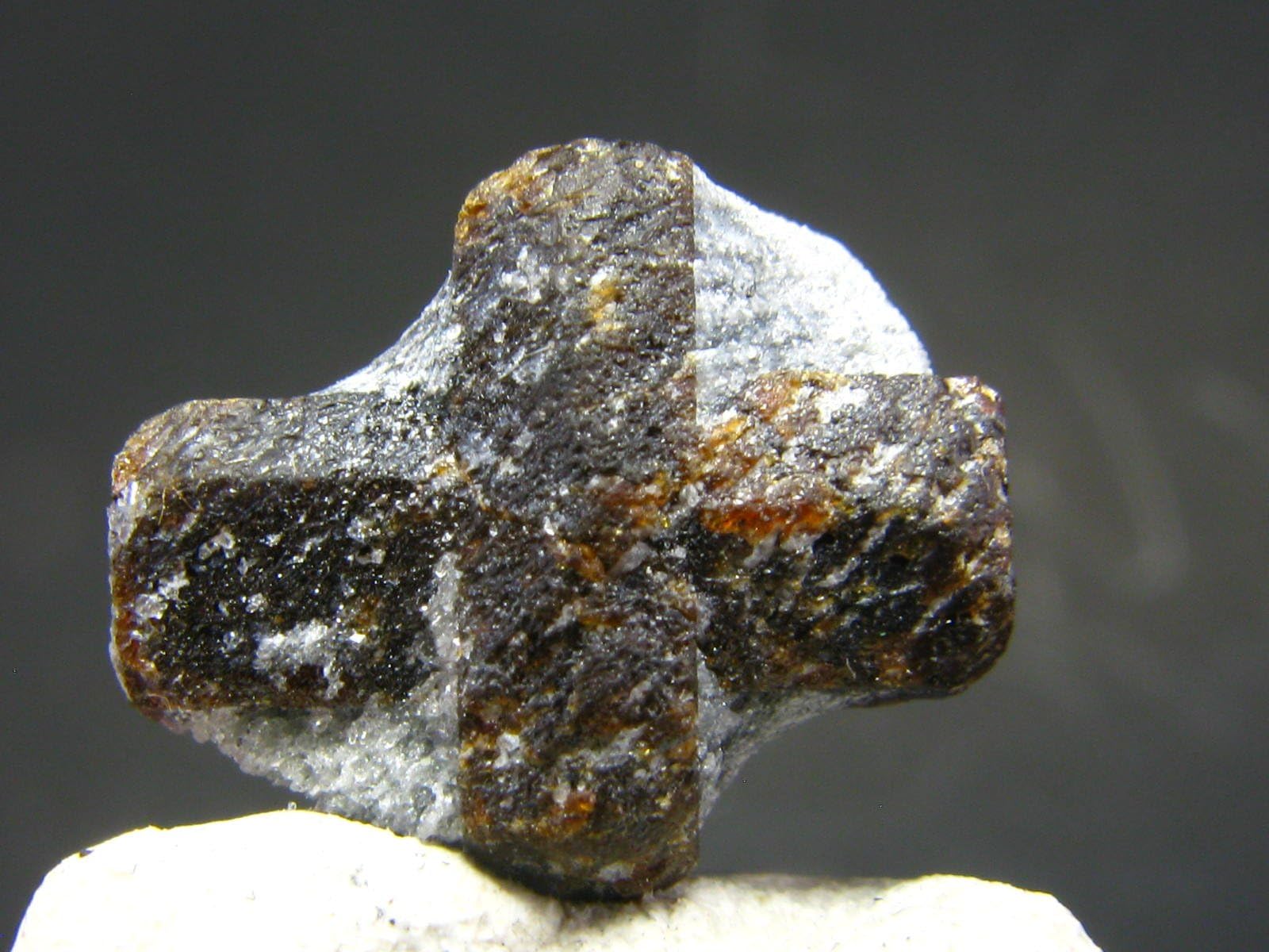 Staurolite Fairy Cross Crystal From Russia - 0.5"