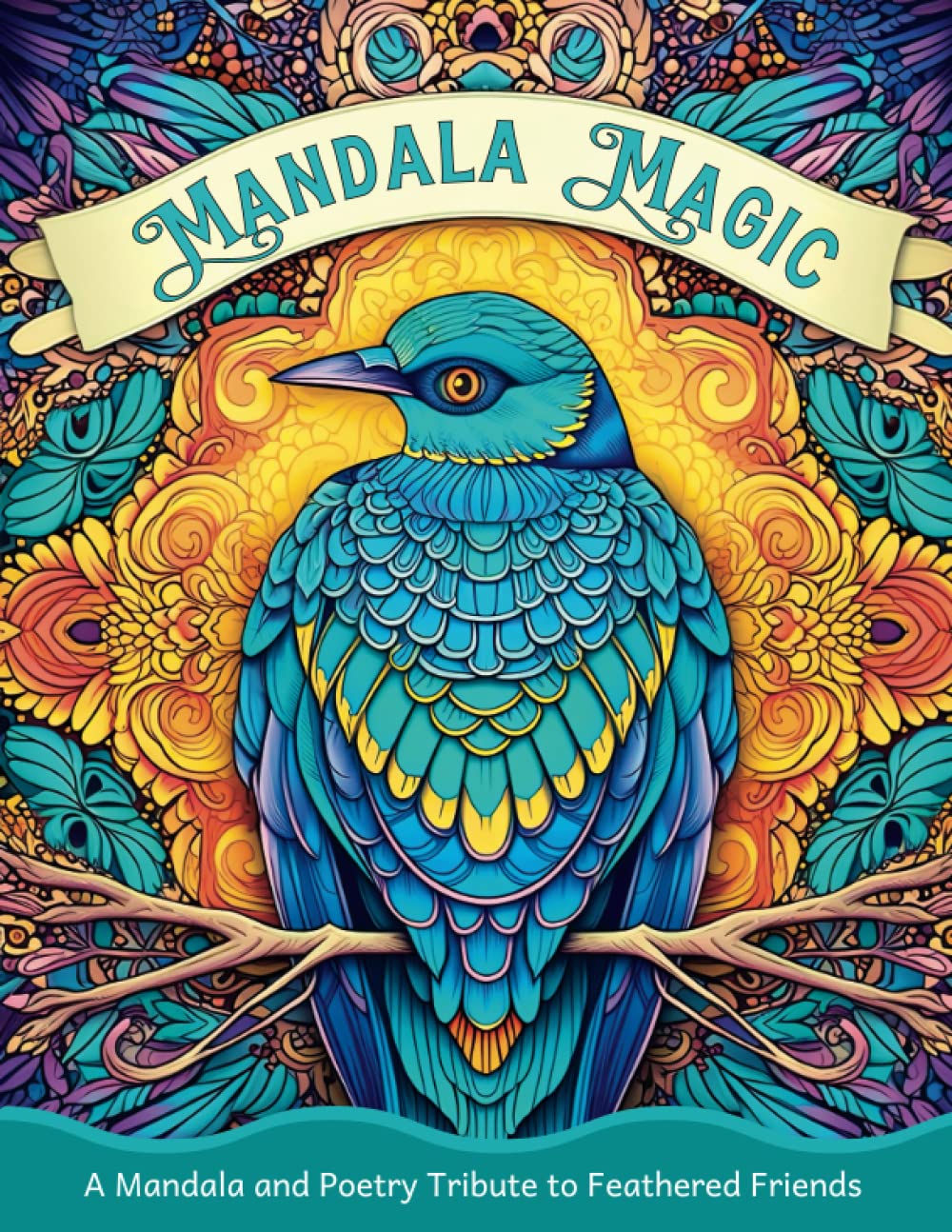 Mandala Magic: Birds - A Mandala and Poetry Tribute to Feathered Friends: a Relaxing and Stress Reliefing Adult Coloring Book (Mandala Magic: The Enchanting Animal Mandala Adult Coloring Book Series)