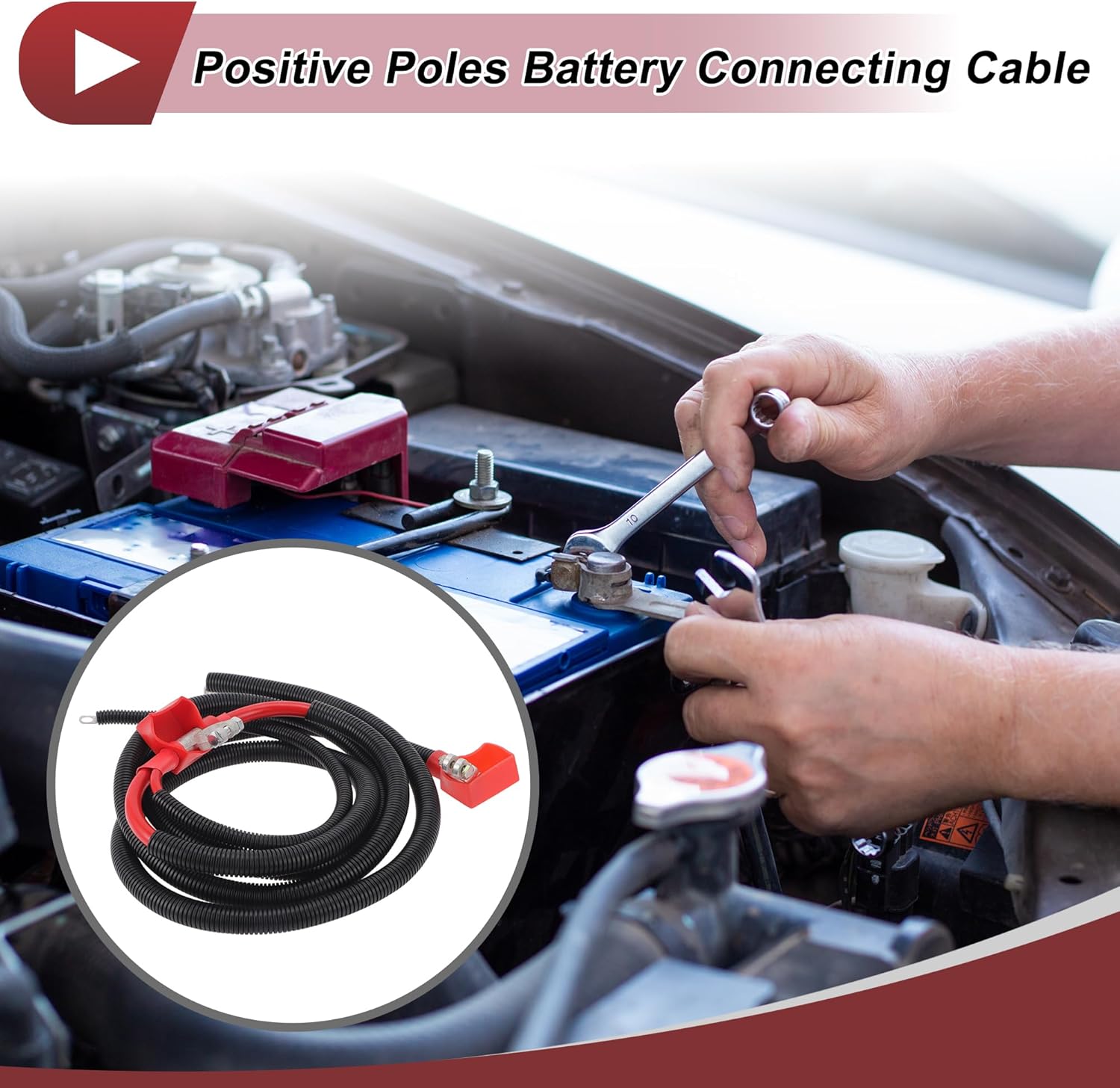 Positive Poles Battery Connecting Cable for Ford F-350 1997 Positive Poles Automotive Battery Cable No.A12300HP Copper