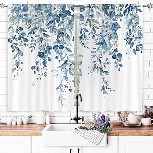 Miniatura 7 de Famiffty Cortinas abstractas de cocina negras y grises con bolsillo para barra, modernas, neutrales, en blanco y negro, contemporáneas, pequeñas,