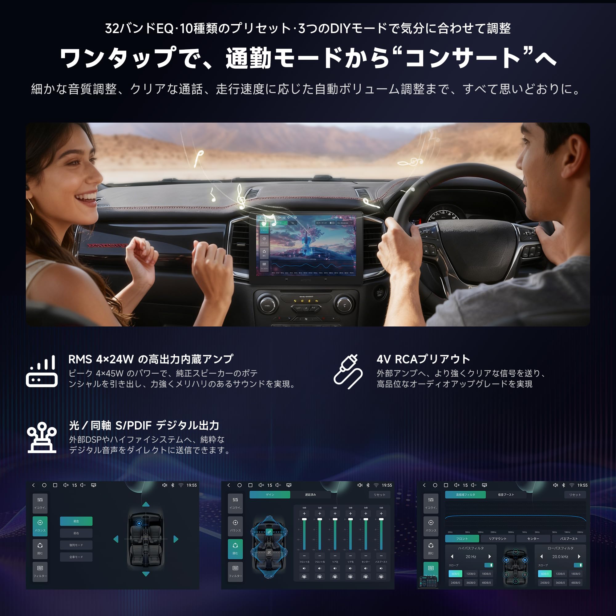 4*6様 ATOTOOUT 10インチ QLED ディスプレイオーディオ 29, Amazon.co.jp: ATOTOOUT 10.1インチ 大画面 QLED ディスプレイ