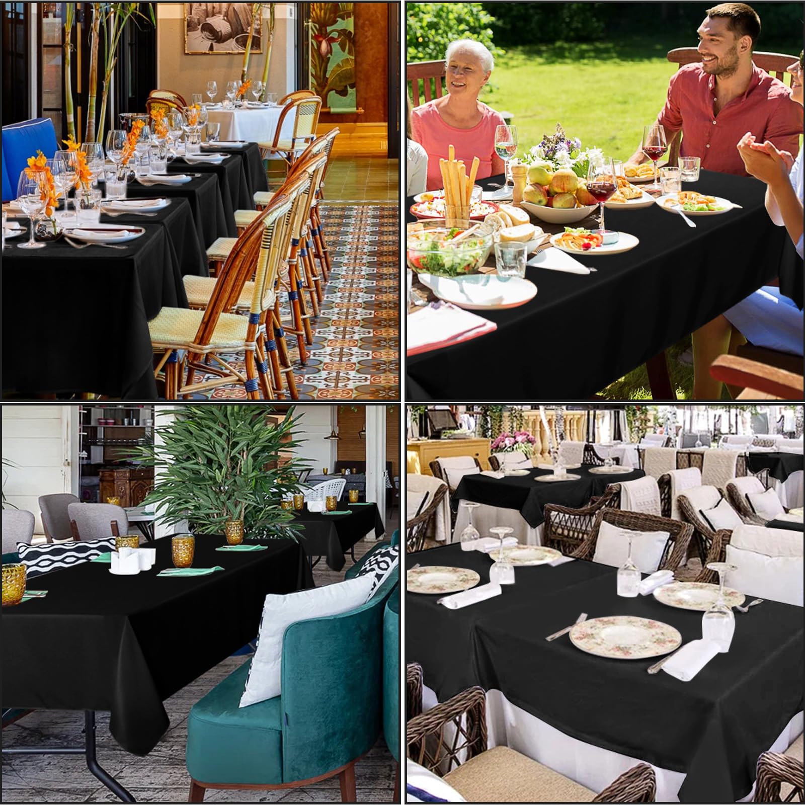 Mantel lavable tela cubierta con diseño clásico para restaurantes y hogar