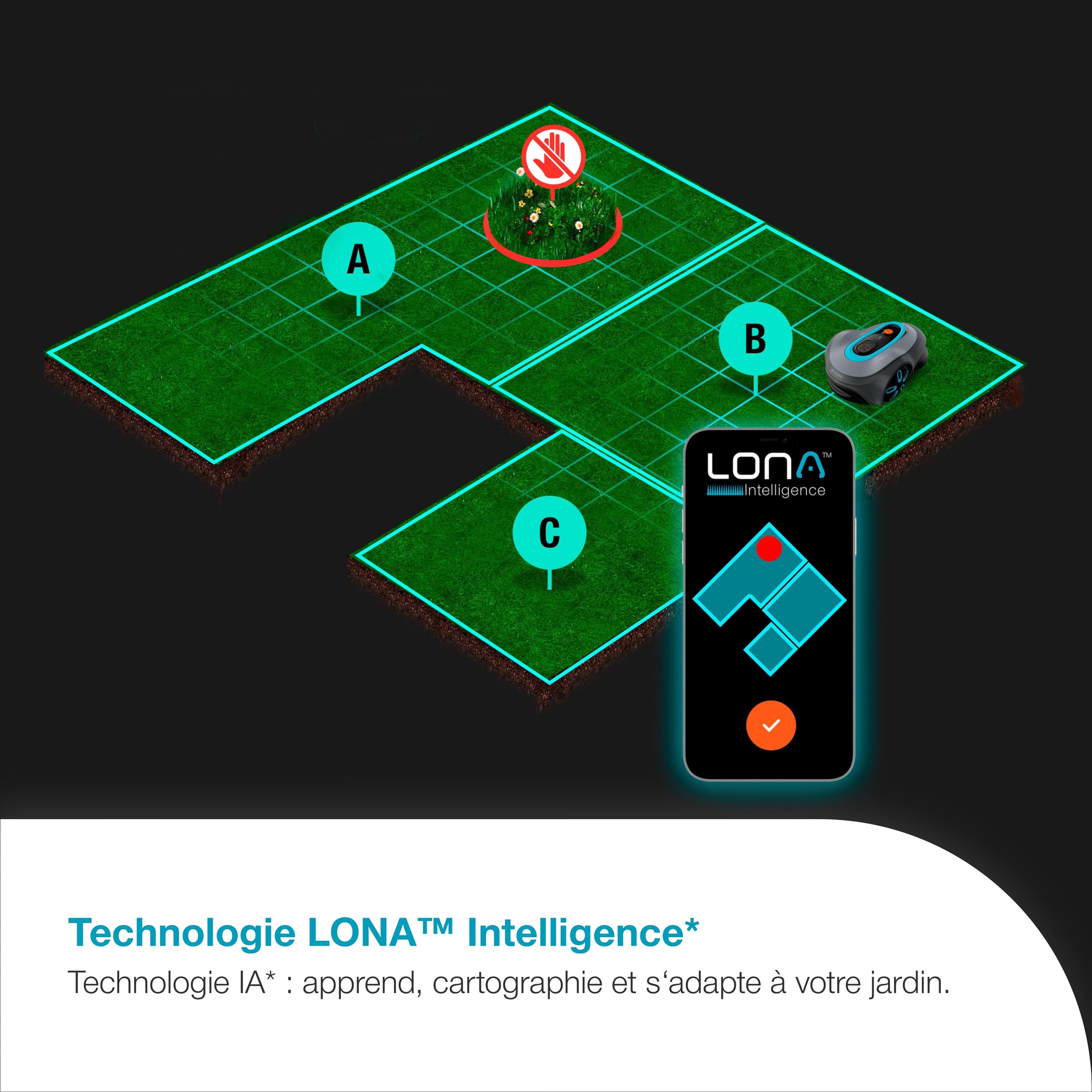 Gardena smart SILENO max 1500 m² Tondeuse robot: pour pelouses jusqu'à 1500 m² — vue 3