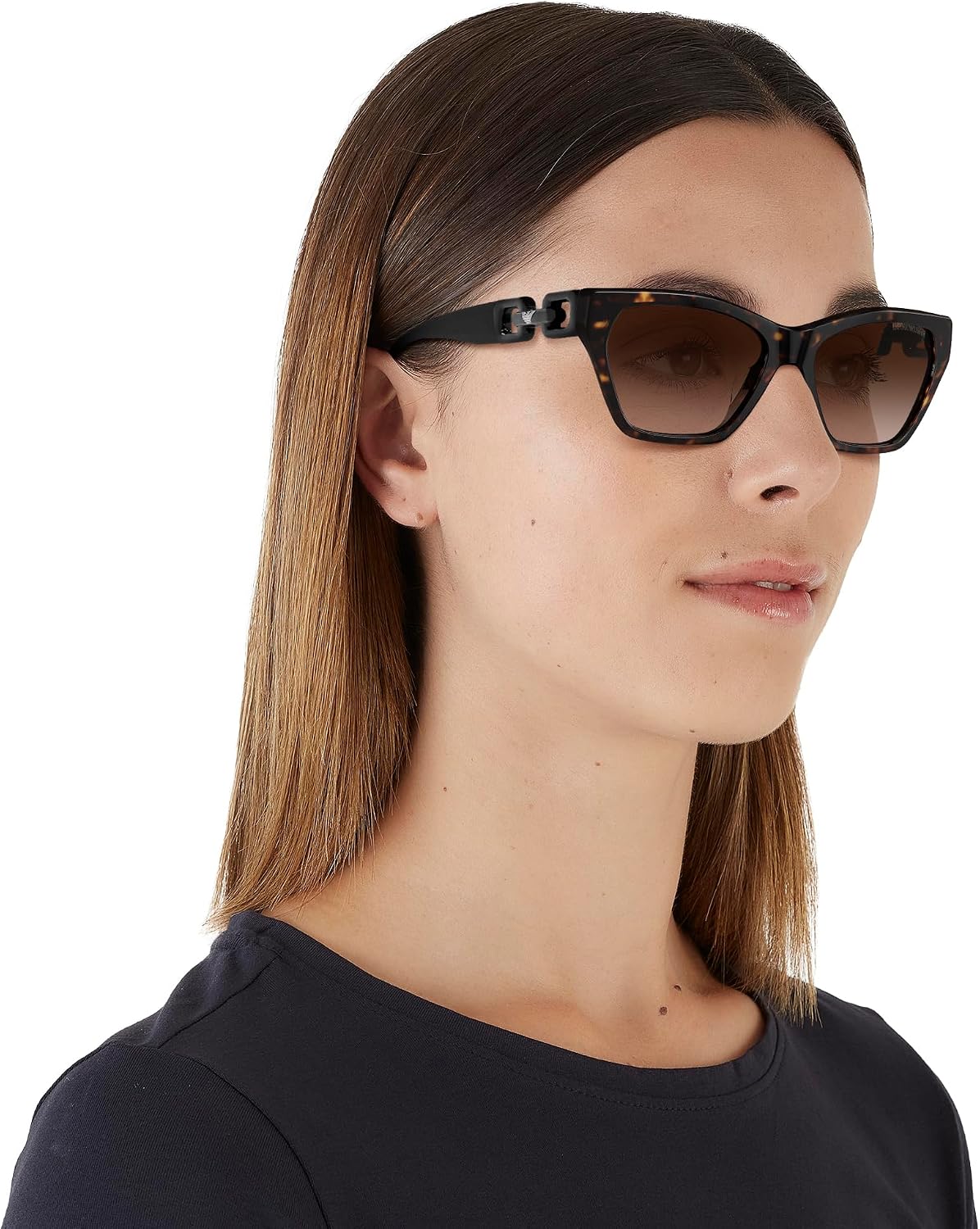 Emporio Armani womens Ea4203u Universal Fit Cat Eye Sunglasses