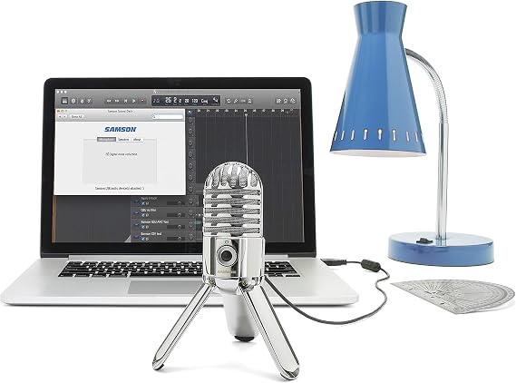 Samson Meteor Mic USB Condenser Podcasting Podcast Recording Desktop Microphone