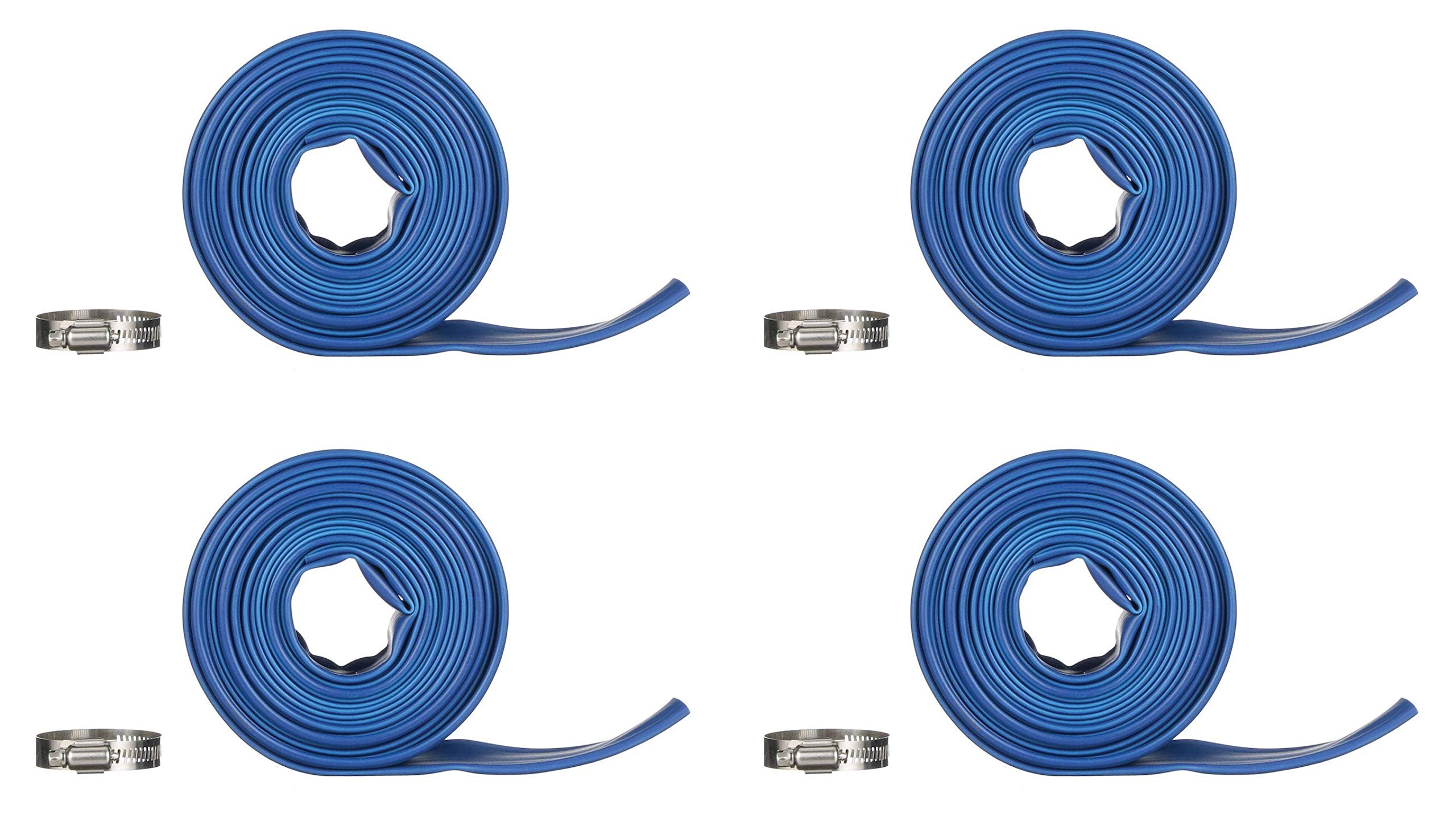 Blue Devil 25-Foot Backwash Hose for Pool with Hose Clamp, 1-1/2