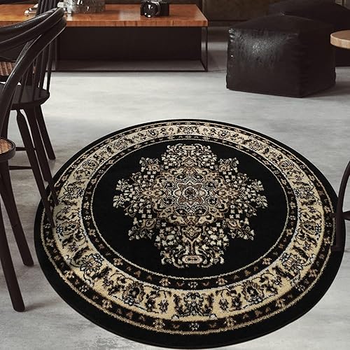 Miniatura 27 de Antep Rugs Alfombra oriental de 2 x 3 con medallón tradicional para interiores (beige crema, 2 pies x 3 pies) Beige,Azul marino,Negro -,Gris