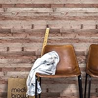 Vista 59 de Yun-aeon Natural Wood-Dark Grey Wood Contact Paper Peel and Stick Wallpaper 17.3"x 80"Self Adhesive Removable Vintage Faux Wood Wall Paper Plank