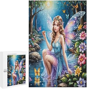 1000 Piece Jigsaw Puzzle Fairy Brain Teaser for Adults Educational Developmental & Games Building Kit Activities to Encourage Creative Play Christmas