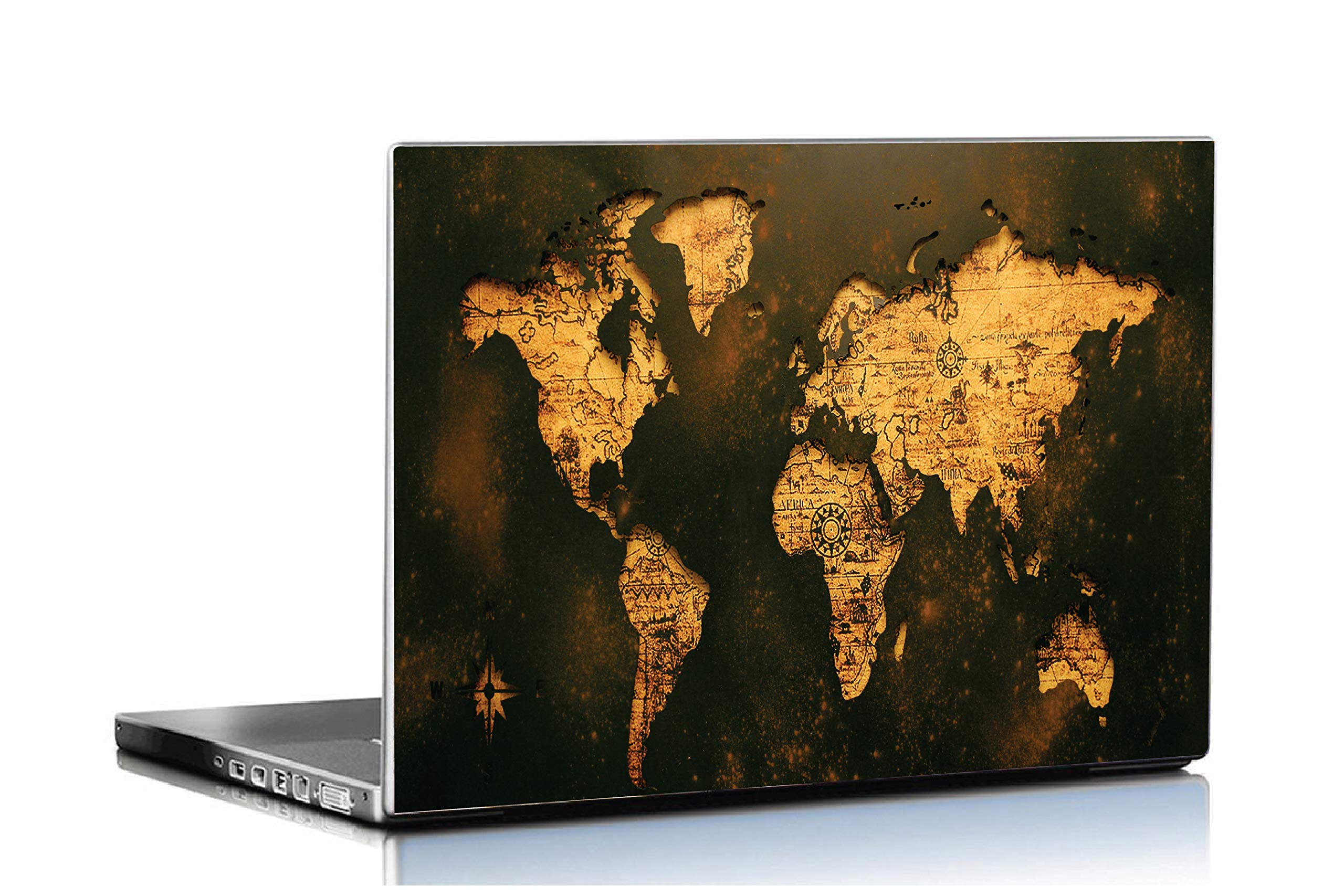 ISEE 360 ® Vinyl Graphic Laminated Waterproof Multicolored Map of The World Printed Laptop Skin Cover Sticker (15 Inches) (MC) (B08N4GNM64) Amazon Price History, Amazon Price Tracker