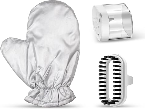 Newbealer Detachable Water Tank 180ml, Fabric Brush and 1pc Ironing Glove - 3 Piece Replacement Parts Only for Garment Steamer NB316A, Reusable Accessories
