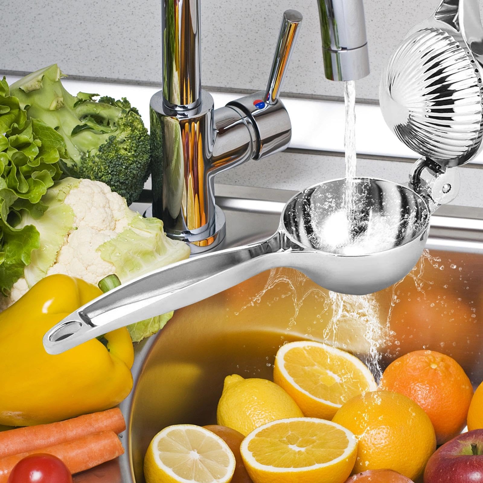 Prensa Manual para Cítricos, Exprimidor Limon Manual Profesional, Aluminio Exprimidor de Frutas, Lime Herramienta Exprimidor, 7 cm de Diámetro, para Limon Naranjas, para Naranja, Limón