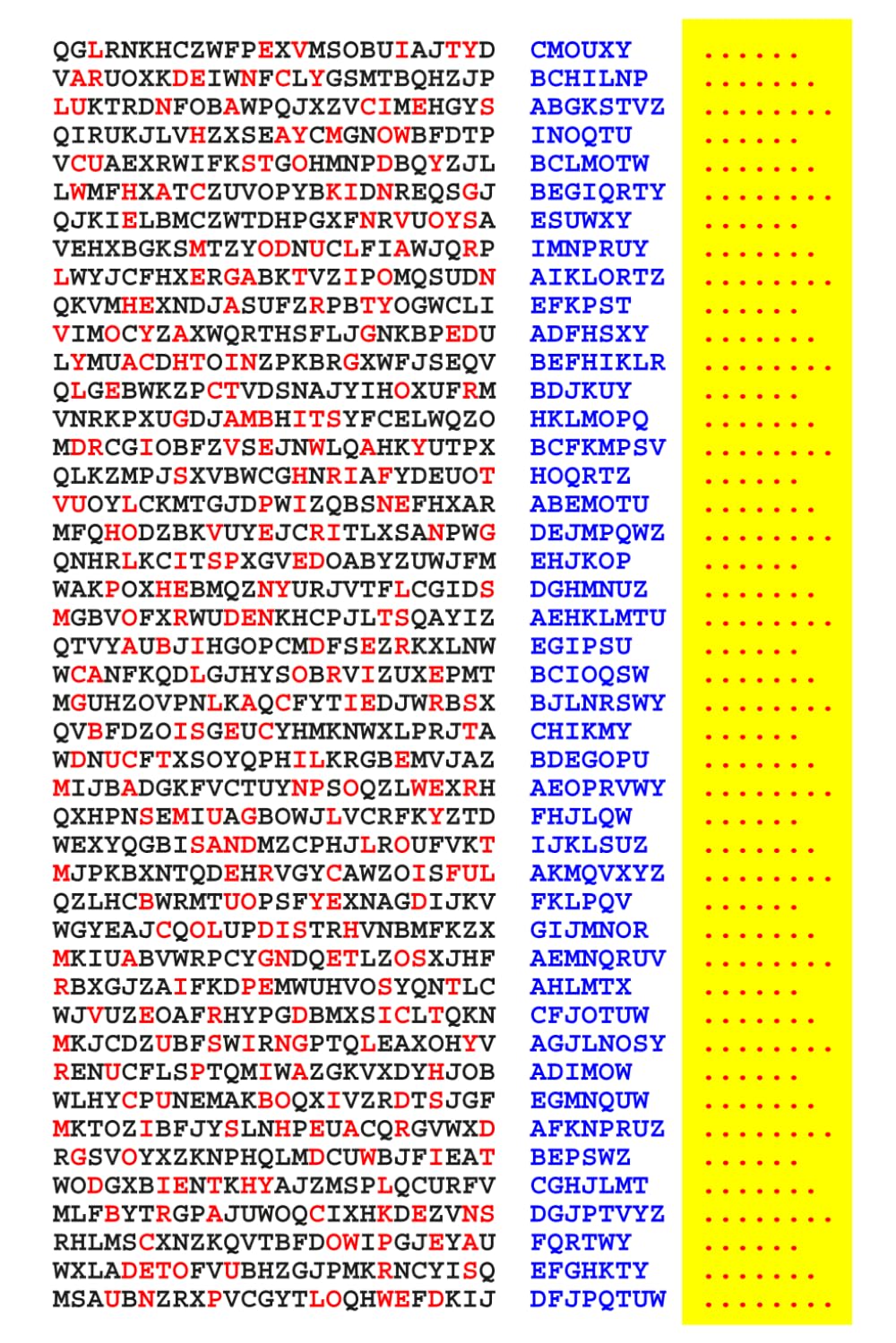 Squint-Word Puzzles: 123